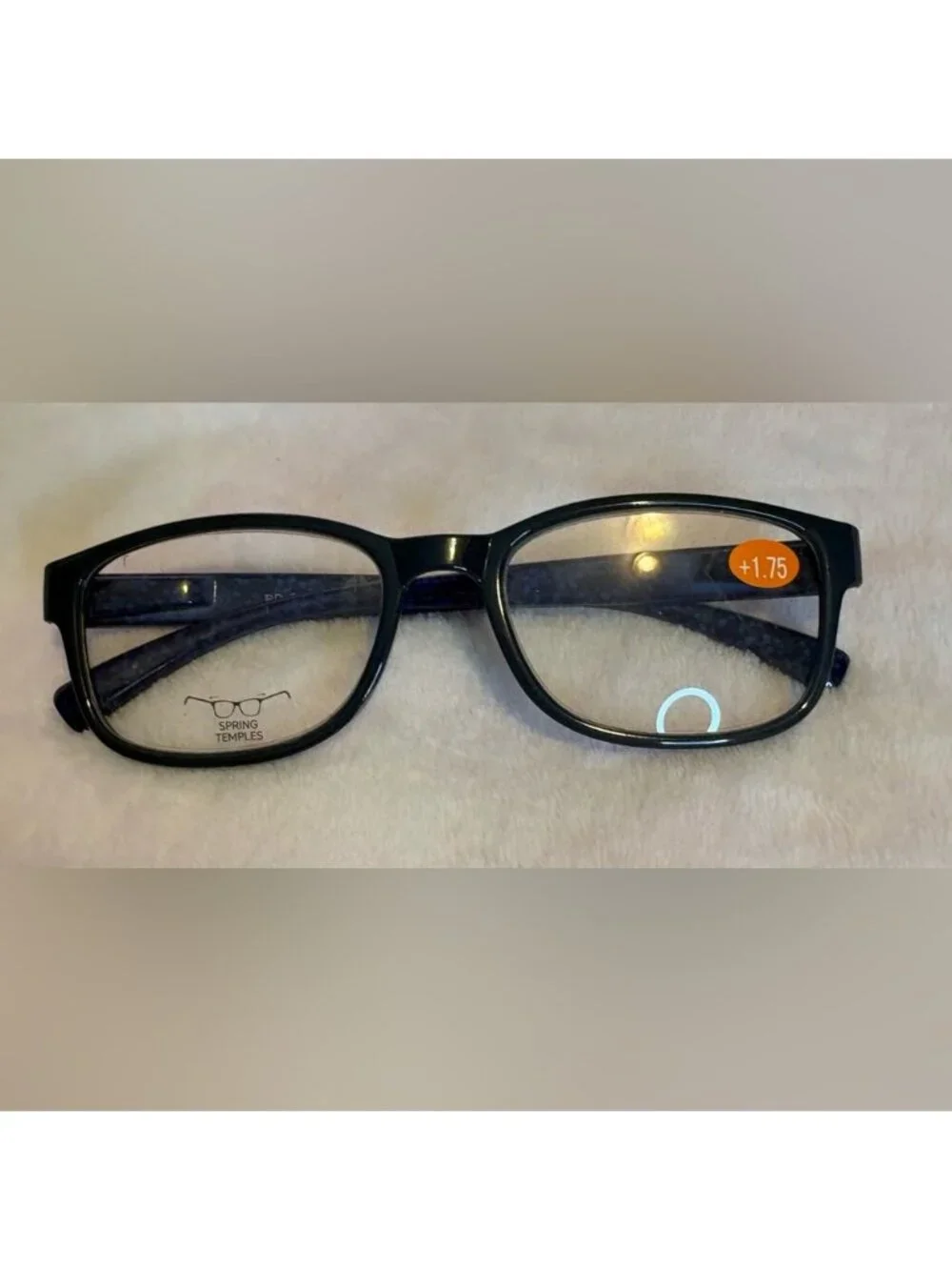 Black Rectangular Reader Eyeglasses